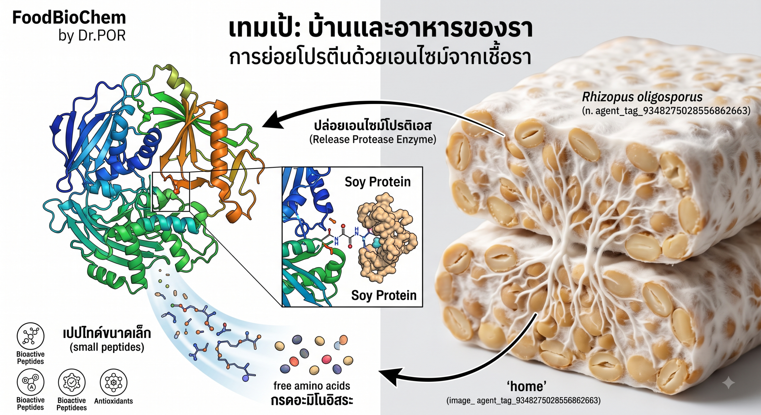 เทมเป้ บ้านและอาหารของรา (อาหารคนก็ใช่)